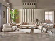 Bern 3-pieces (Sofa & Loveseat & Chair) Livingroom Set Cream in Cream - 101-BERN-PUK82015-321