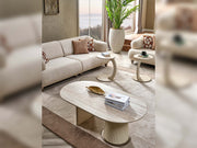 Bern 3-pieces (Sofa & Loveseat & Chair) Livingroom Set Cream in Cream - 101-BERN-PUK82015-321