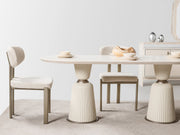 Bern Diningroom (Consol With Mirror & Dining Table & 6 Dining Chair) - 115-BERN-DT-6-SET