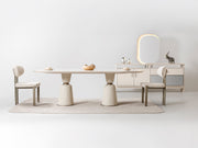 Bern Diningroom (Consol With Mirror & Dining Table & 6 Dining Chair) - 115-BERN-DT-6-SET