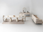Bern Diningroom (Consol With Mirror & Dining Table & 6 Dining Chair) - 115-BERN-DT-6-SET