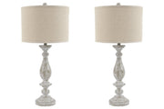 Bernadate Whitewash Table Lamp (Set of 2) - Gate FurnitureTable Lamp Pair