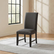 Berning Fabric Upholstered Parson Side Chair Charcoal (Set of 2) - 121702CHR