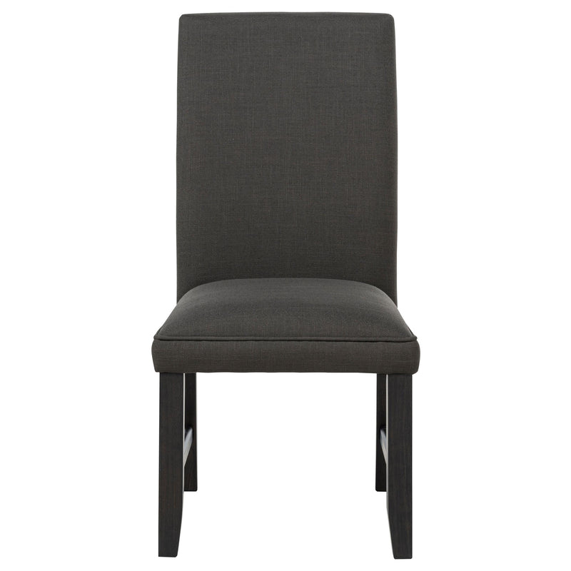 Berning Fabric Upholstered Parson Side Chair Charcoal (Set of 2) - 121702CHR