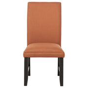Berning Fabric Upholstered Parson Side Chair Salmon Orange (Set of 2) - 121702SLM