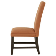 Berning Fabric Upholstered Parson Side Chair Salmon Orange (Set of 2) - 121702SLM