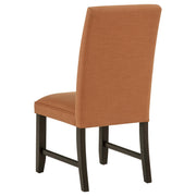 Berning Fabric Upholstered Parson Side Chair Salmon Orange (Set of 2) - 121702SLM
