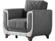 Berre Armchair Grey in Grey - 101-BER-DZ203-B