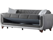 Berre Convertible Sofa Grey in Grey - 101-BER-DZ203-3