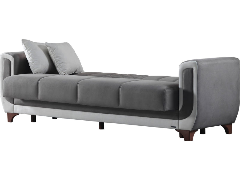 Berre Convertible Sofa Grey in Grey - 101-BER-DZ203-3