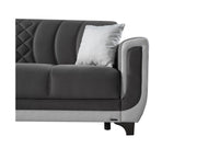 Berre Convertible Sofa Grey in Grey - 101-BER-DZ203-3