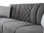Berre Convertible Sofa Grey in Grey - 101-BER-DZ203-3