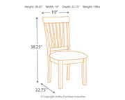 Berringer 2-Piece Dining Room Chair in Rustic Brown - PKG000067