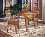 Berringer Rustic Brown Dining Drop Leaf Table - Gate FurnitureDining Table