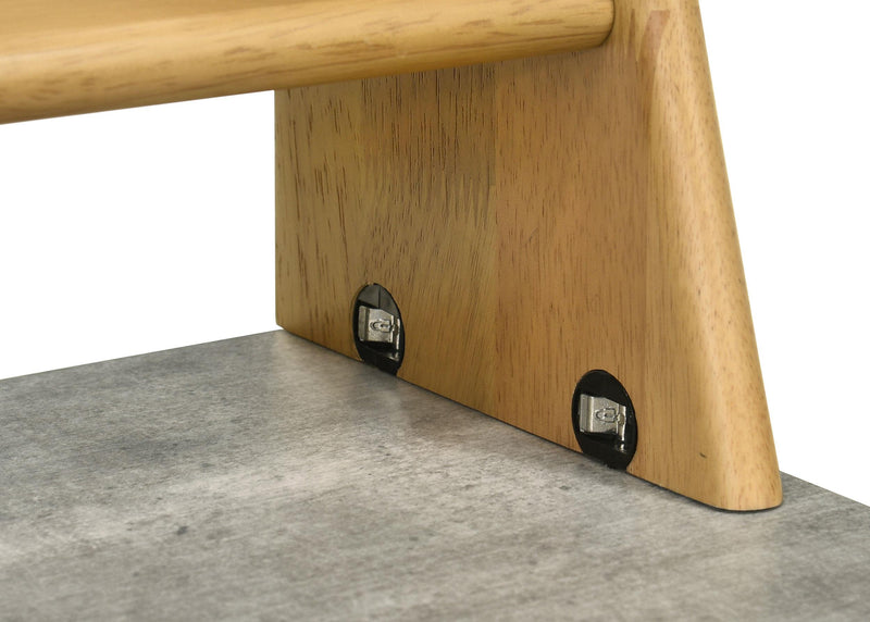 Besler 47-inch SmartTop Writing Desk with Shelf Cement and Natural - 801075