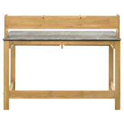 Besler 47-inch SmartTop Writing Desk with Shelf Cement and Natural - 801075