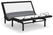 Best Base with Lumbar and Audio Charcoal Gray King Adjustable Base - M5X542