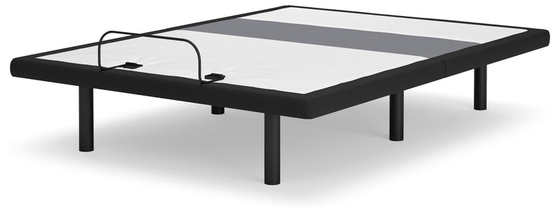 Best Base with Lumbar and Audio Charcoal Gray Queen Adjustable Base - M5X532