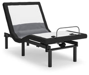 Best Base with Lumbar and Audio Charcoal Gray Twin XL Adjustable Base - M5X572