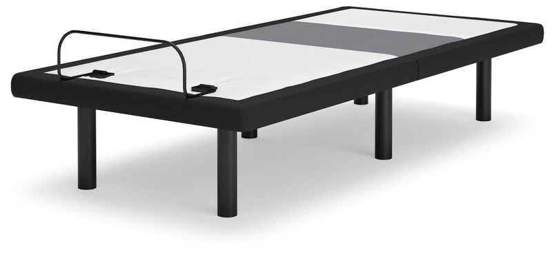 Best Base with Lumbar and Audio Charcoal Gray Twin XL Adjustable Base - M5X572