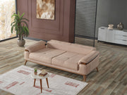 Beta 3-pieces (Sofa & Loveseat & Chair) Livingroom Set Beige in Beige - 101-BET-KAY065-321