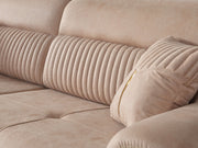 Beta 3-pieces (Sofa & Loveseat & Chair) Livingroom Set Beige in Beige - 101-BET-KAY065-321