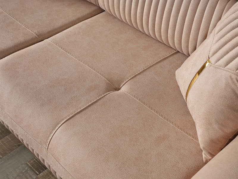 Beta 3-pieces (Sofa & Loveseat & Chair) Livingroom Set Beige in Beige - 101-BET-KAY065-321