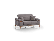Beta 3-pieces (Sofa & Loveseat & Chair) Livingroom Set Fume in Fume - 101-BET-KAY375-321