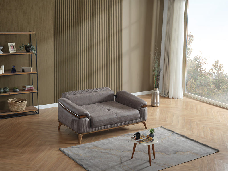 Beta 3-pieces (Sofa & Loveseat & Chair) Livingroom Set Fume in Fume - 101-BET-KAY375-321