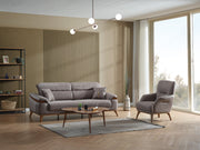 Beta 3-pieces (Sofa & Loveseat & Chair) Livingroom Set Fume in Fume - 101-BET-KAY375-321