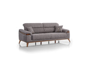 Beta 3-pieces (Sofa & Loveseat & Chair) Livingroom Set Fume in Fume - 101-BET-KAY375-321