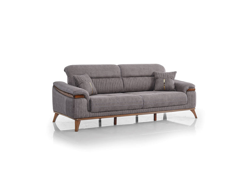 Beta 3-pieces (Sofa & Loveseat & Chair) Livingroom Set Fume in Fume - 101-BET-KAY375-321