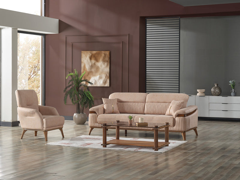 Beta Chair Beige in Beige - 101-BET-KAY065-B