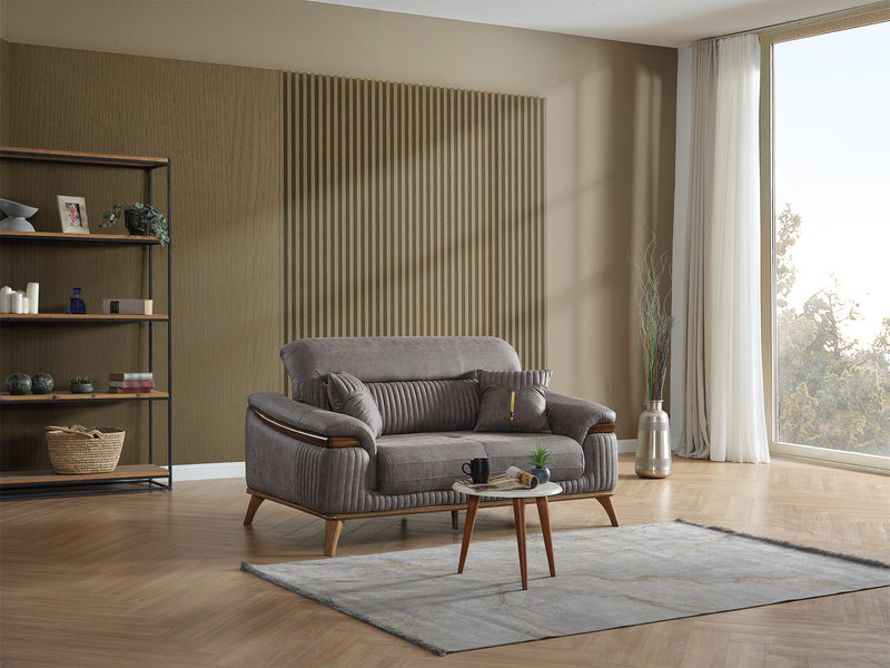 Beta Convertible Loveseat Fume in Fume - 101-BET-KAY375-2