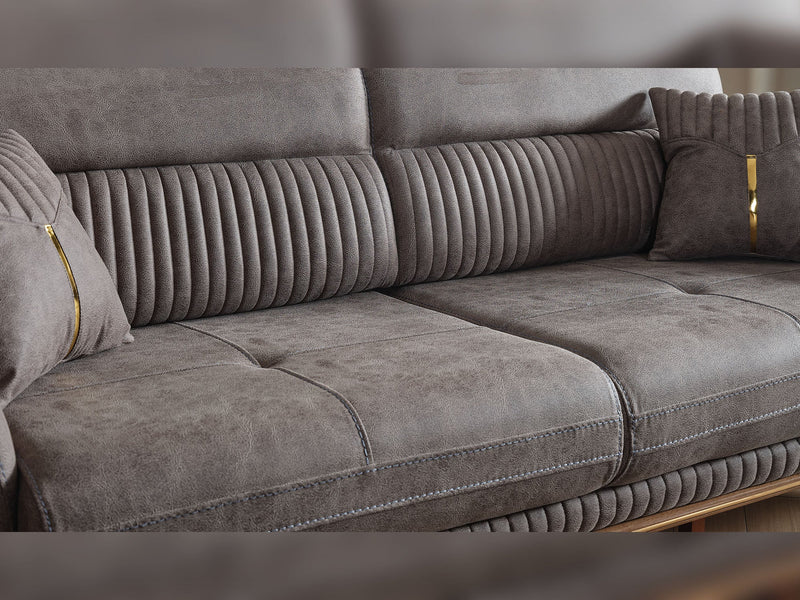 Beta Convertible Loveseat Fume in Fume - 101-BET-KAY375-2
