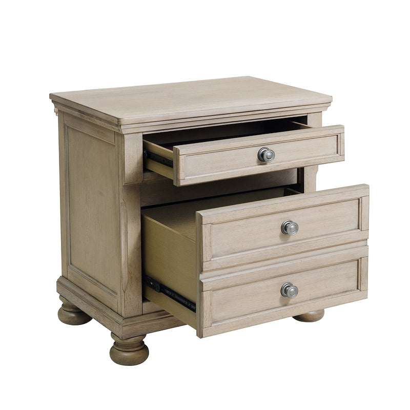Bethel Wire Brushed Gray Sleigh Storage Platform Bedroom Set - Gate FurnitureBedroom Set