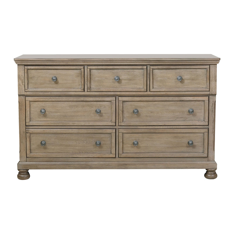 Bethel Wire Brushed Gray Sleigh Storage Platform Bedroom Set - Gate FurnitureBedroom Set