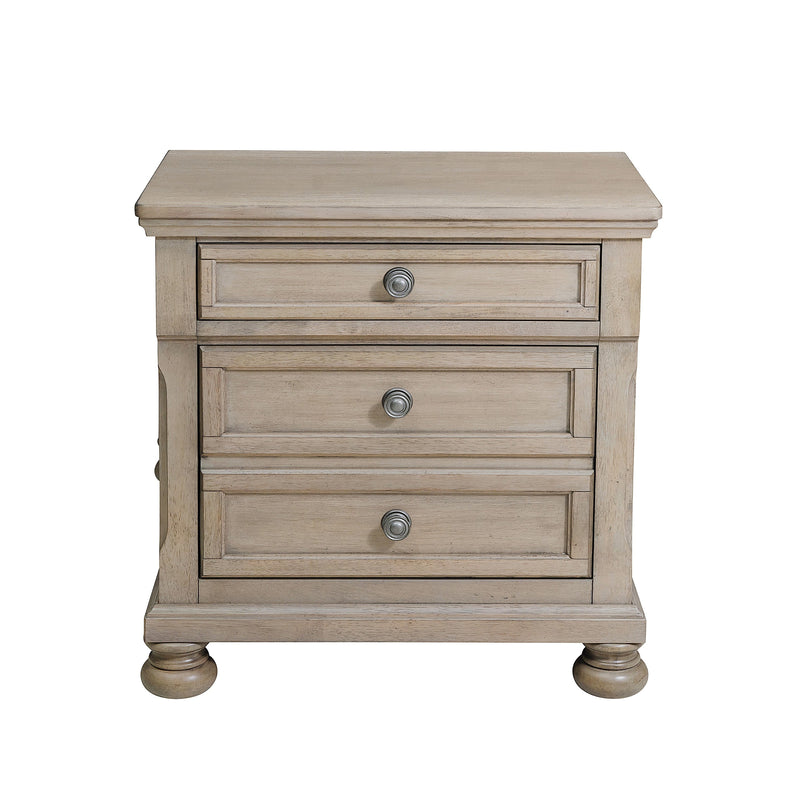 Bethel Wire Brushed Gray Sleigh Storage Platform Bedroom Set - Gate FurnitureBedroom Set