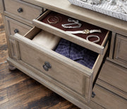Bethel Wire Brushed Gray Sleigh Storage Platform Bedroom Set - Gate FurnitureBedroom Set