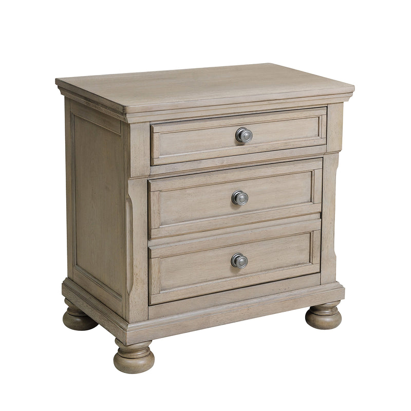 Bethel Wire Brushed Gray Sleigh Storage Platform Bedroom Set - Gate FurnitureBedroom Set