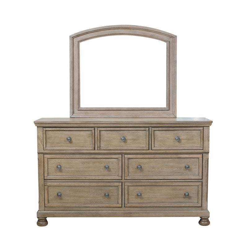 Bethel Wire Brushed Gray Sleigh Storage Platform Bedroom Set - Gate FurnitureBedroom Set
