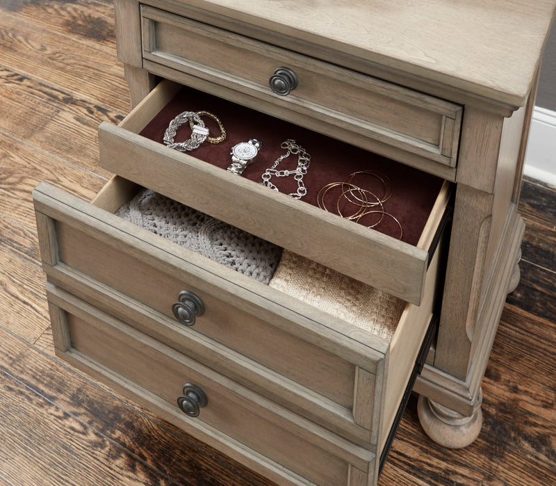 Bethel Wire Brushed Gray Sleigh Storage Platform Bedroom Set - Gate FurnitureBedroom Set
