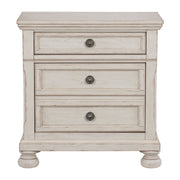 Bethel Wire Brushed White Sleigh Storage Platform Bedroom Set - Gate FurnitureBedroom Set