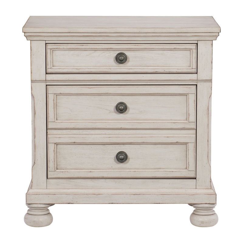 Bethel Wire Brushed White Sleigh Storage Platform Bedroom Set - Gate FurnitureBedroom Set