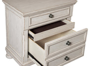 Bethel Wire Brushed White Sleigh Storage Platform Bedroom Set - Gate FurnitureBedroom Set