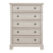Bethel Wire Brushed White Sleigh Storage Platform Bedroom Set - Gate FurnitureBedroom Set