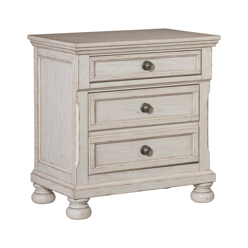 Bethel Wire Brushed White Sleigh Storage Platform Bedroom Set - Gate FurnitureBedroom Set