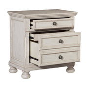 Bethel Wire Brushed White Sleigh Storage Platform Bedroom Set - Gate FurnitureBedroom Set