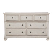 Bethel Wire Brushed White Sleigh Storage Platform Bedroom Set - Gate FurnitureBedroom Set