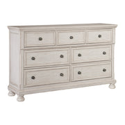 Bethel Wire Brushed White Sleigh Storage Platform Bedroom Set - Gate FurnitureBedroom Set
